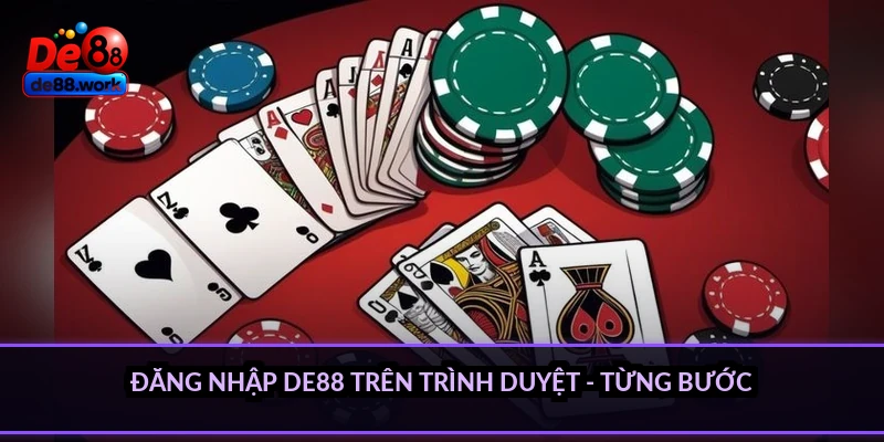 Đăng nhập DE88 trên trình duyệt - từng bước