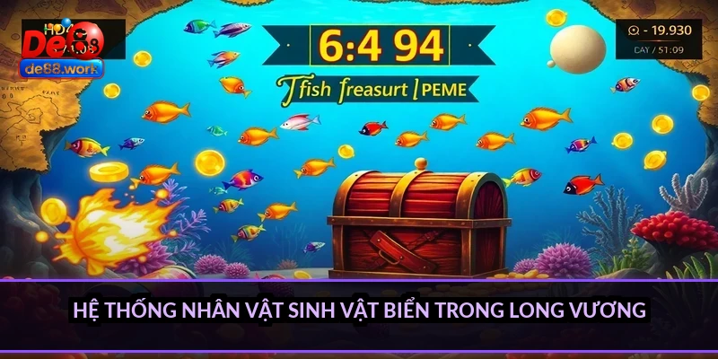 Hệ thống nhân vật sinh vật biển trong Long Vương
