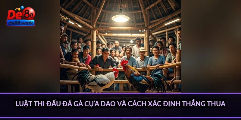 Luật thi đấu đá gà cựa dao và cách xác định thắng thua