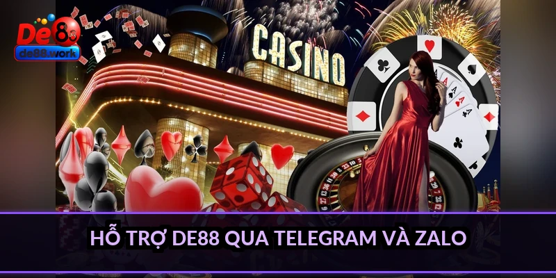 Hỗ trợ DE88 qua Telegram và Zalo